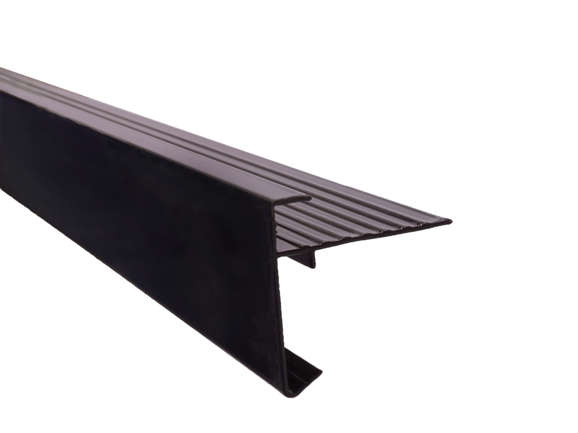 Borde De Techo Recto Aluminio Negro 4 5 X 4 5 X 124 5 Cm Por Pieza WOVAR