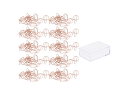 100 Clip Papel Divertidos Planner Clips Oro Anti-óxido Para Oficina Hogar Escuela