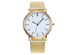Reloj De Pulsera De Aleación Con Esfera Redonda, Movimiento De Cuarzo Analógico, Para Hombres Y Mujeres.