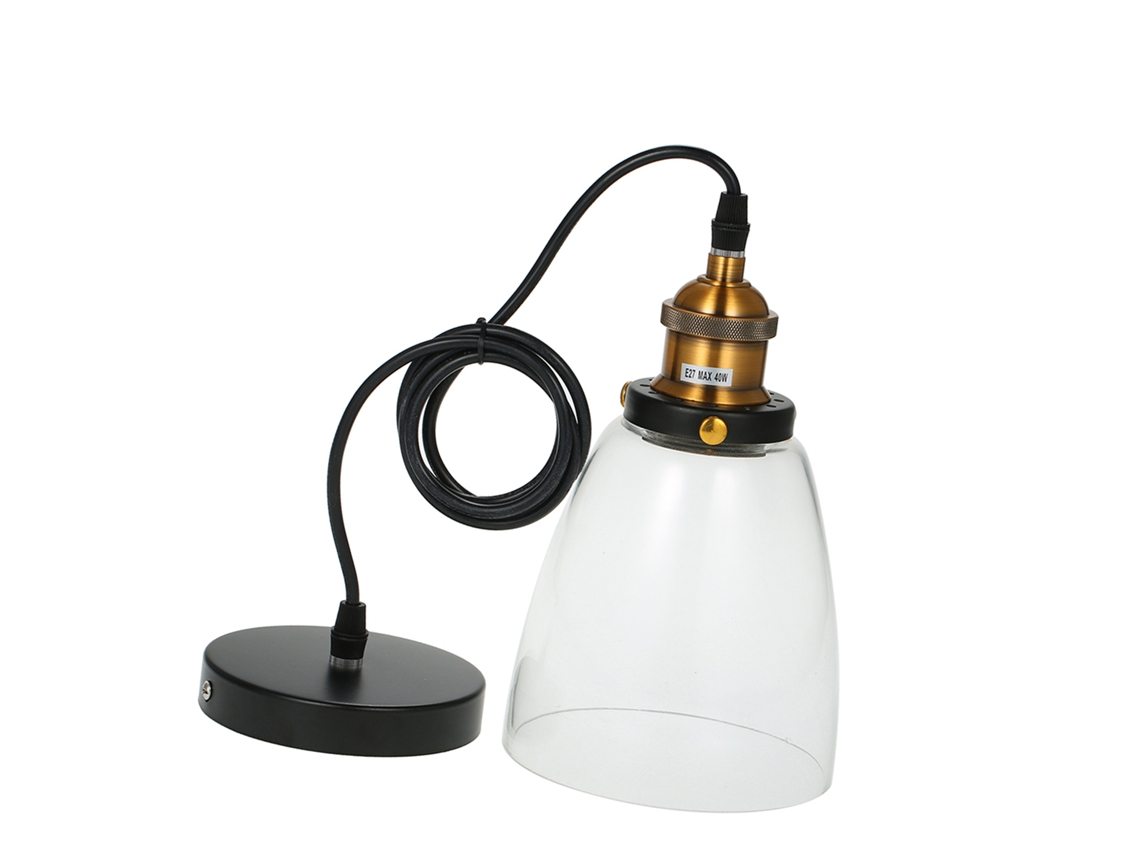 Lámpara Colgante Vintage Tomshine Con Base E26/e27, Diseño Sencillo Para Sala De Estar, Restaurante O Cafetería.