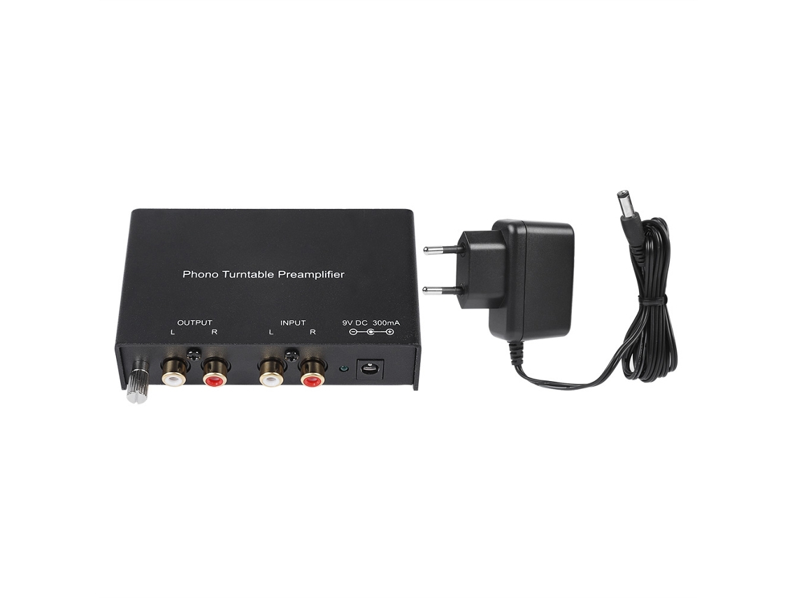 Preamplificador De Fono De Doble Canal Con Cancelación De Ruido Y Salida Rca Para Tocadiscos.