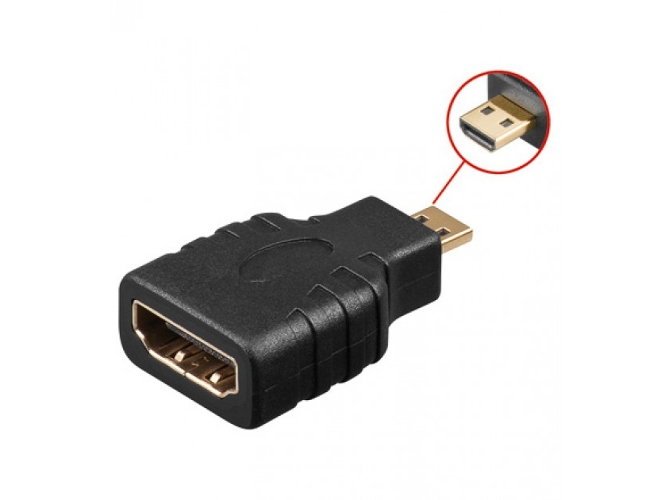 Adaptador HDMI TECHLY (Micro HDMI - Negro)