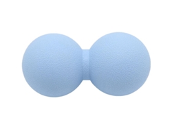 Pelota De Masaje Dura Con Forma De Cacahuete, Pelota Doble De Lacrosse Para Liberación Miofascial Y Relajación Muscular, Color Azul.