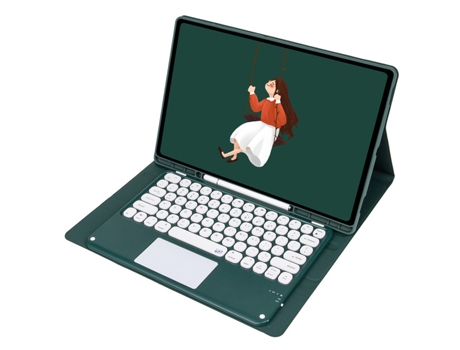 Carcasa Flip Cover y Teclado Bluetooth YIMGOTTA YM-T970C para Samsung Tab S7+ 12.4 T970/Samsung Tab S7 FE 12.4 T730/Samsung Tab S8+ 12.4 X800