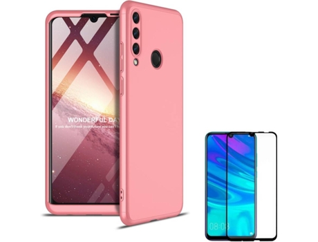 Kit Funda y Protector para Huawei Y6p PHONESHIELD BD-GK&CF-PK-HW-Y6P Rosa