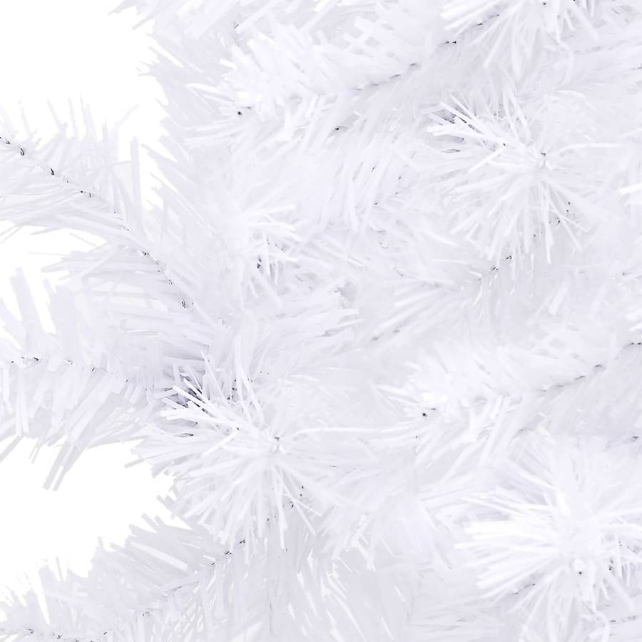 Árbol Navidad Artificial esquina led y pvc blanco 240 cm de vidaxl con luzes 85x43x240