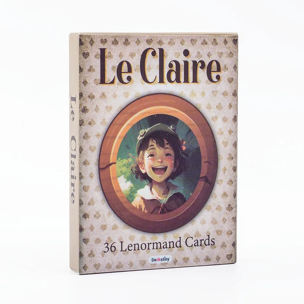 Baraja de Tarot René Norman Le Claire, 36 Cartas, 10,4 x 7,4 cm, MDUG