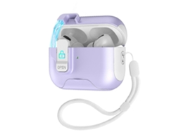 Estuche para auriculares con tapa retráctil automática y cierre de seguridad. GIECY