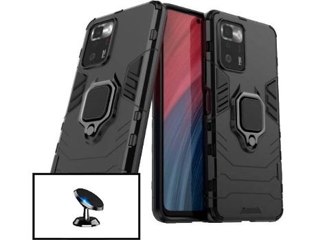 Kit Soporte Magnético de Coche y Funda 3X1 Military Defender Xiaomi Poco X3 GT PHONECARE Negro