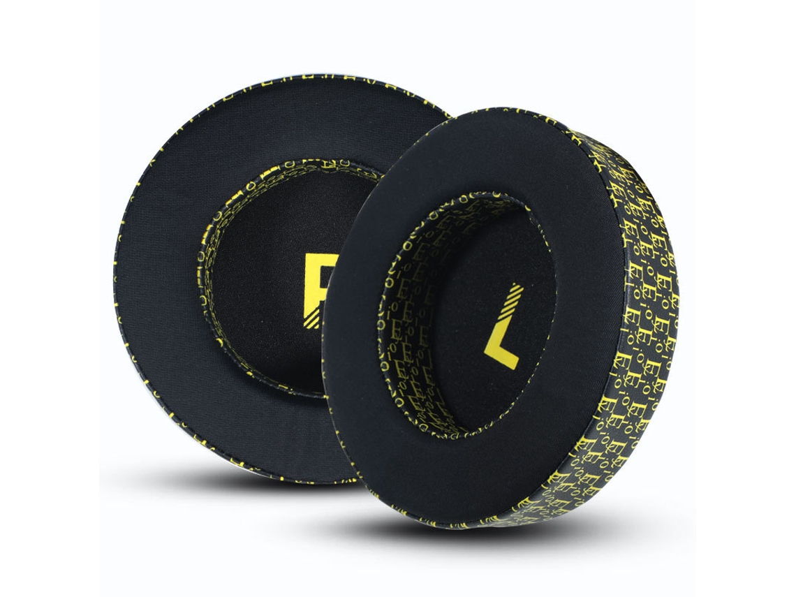 Almohadillas para auriculares XIAOMOYU AKG K612pro, almohadillas de espuma suave, tejido de seda helada, negro y amarillo.