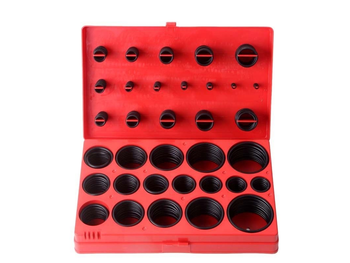 Kit Anillos O 419 Piezas Ø3-50mm Junta De Caucho Resistente Al Calor Caja Plástica Fhi