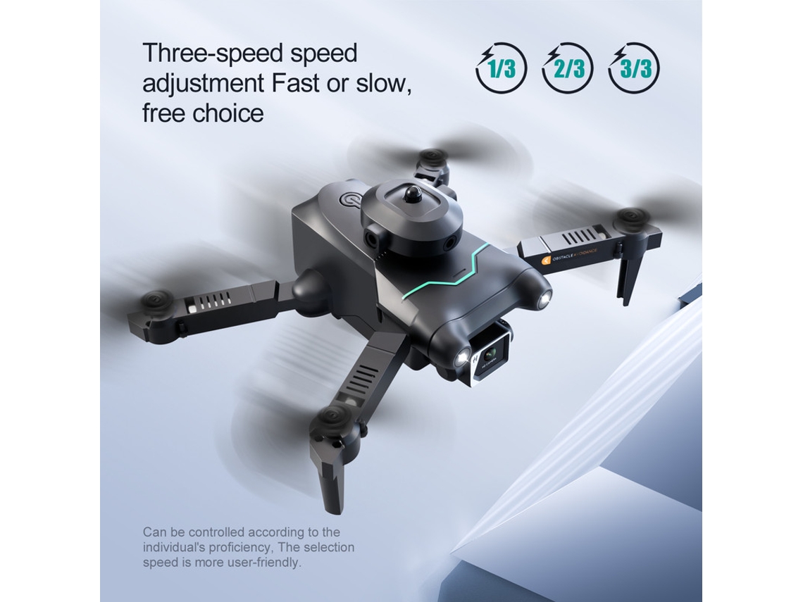 Mini Drone con cámara 4K HD Evitación de obstáculos de 360 (Cámara única - Duración de la batería: 15 min - Negro) YIZHOOD
