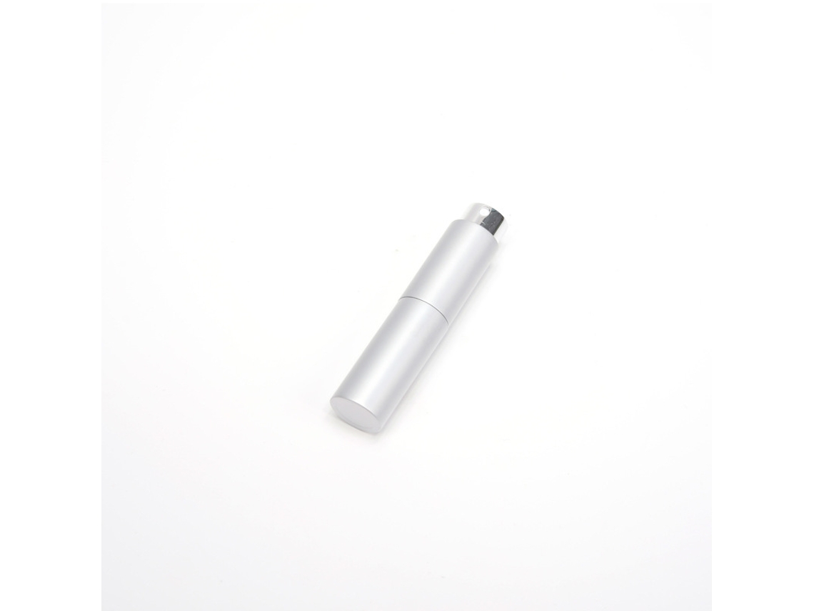 Botella Pulverizadora De Perfume Reutilizable (10 Ml, Plateada) Y Dispensador Portátil De Viaje.