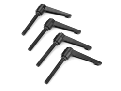 2026velora-4pcs Perillas Metálicas Ajustables Mango Fijo Hilo Macho M10 (60mm)