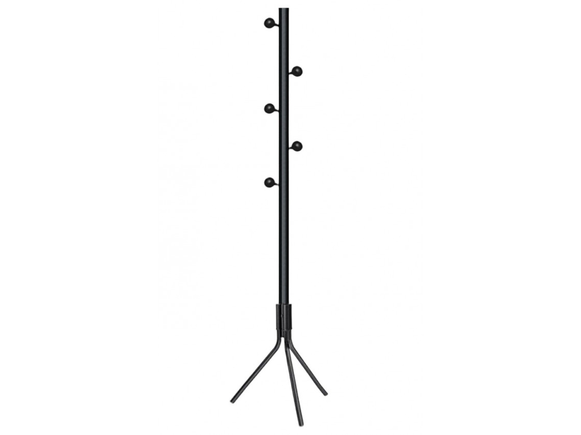 Perchero De Metal Negro Con 5 Enganches 170Cm Style KMT