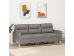 Sofá De 3 Plazas | Sofá De Salón | Sofá De Descanso De Tela Gris Taupe 180 Cm Wsd151508