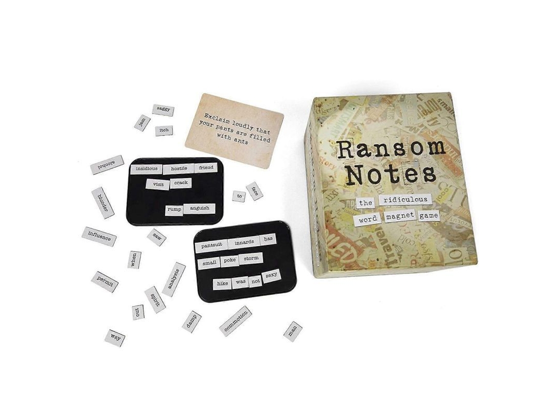 Notas De Rescate: El Ridículo Juego De Palabras Imán. Divertido Juego De Fiesta Para 3 O Más Jugadores.