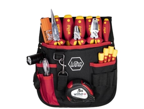 WIHA Juego de herramientas para electricistas en surtido, 18 unid. incl. bolsa para cinturón (44574)