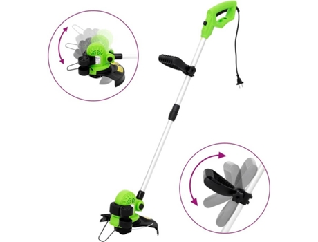 vidaXL Cortacésped telescópico eléctrico 29 cm 550 W