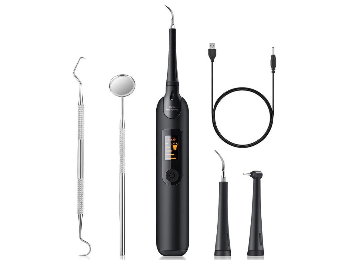 Escova De Dentes Elétrica Com Tela Led, Kit De Ferramentas Dentárias Recarregável, Removedor De Cáries Para Uso Doméstico.