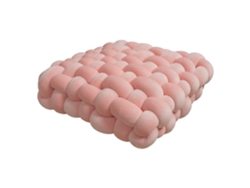 Cojín Trenzado, Suave Y Delicado Para La Piel (rosa) Czhhmart