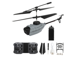 Ymsl Helicóptero Rc Ky202 Con Evitación De Obstáculos Juguete De Control Remoto Para Mayores De 14 Años Gris 1 Batería Hxl