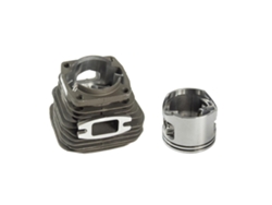 Kit De Cilindro Y Pistón De 52 Cc Para Motosierra Y Cortacésped – Pistón De Metal Chapado De 45 Mm