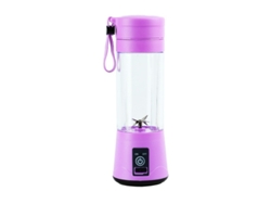 Licuadora portátil recargable Digitallab, para usar en cualquier lugar, diseño de seis cuchillas (morado)