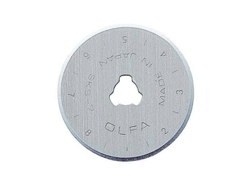 Olfa-RB28-10-Pack de 10 cuchillas circulares 28x0,3 mm plateadas