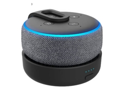 SLOWMOOSE Base de batería portátil original para Amazon Echo Dot[Black-350853]