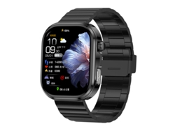 (aço Preto) Relógio Inteligente Ecg Monitor De Glicose Chamada Bluetooth Relógio De Esportes Freqüência Cardíaca Oxigênio Do Sangue