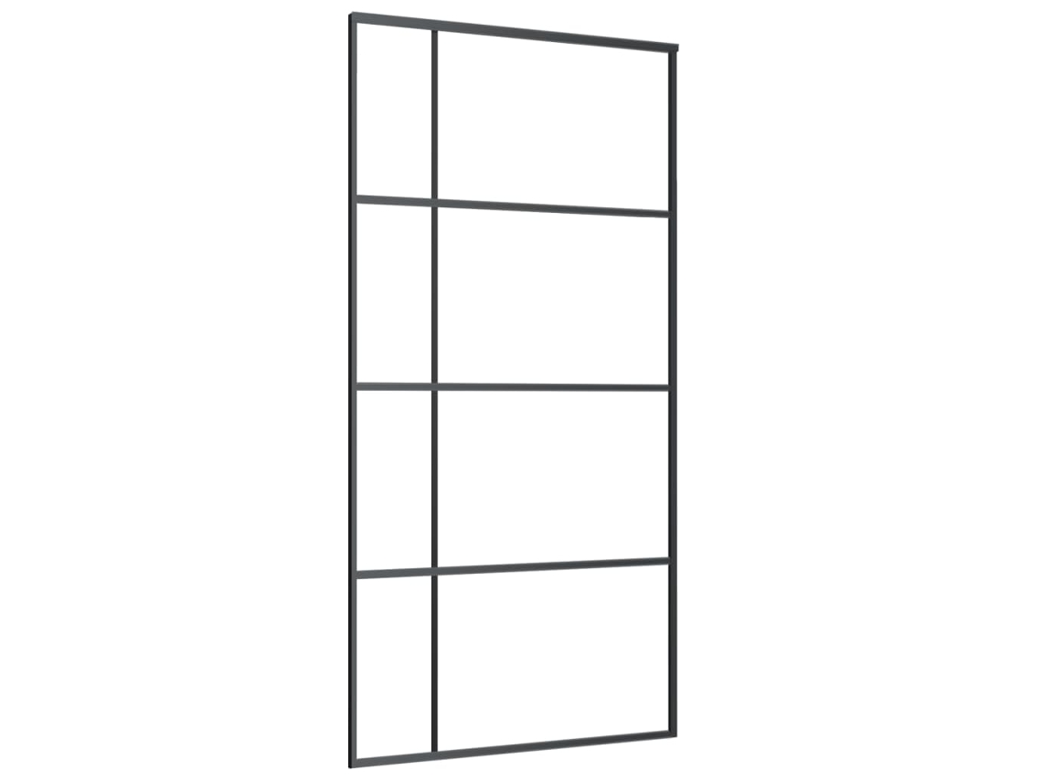 Puerta corrediza VIDAXL Negro Cristal (102,5x205cm)