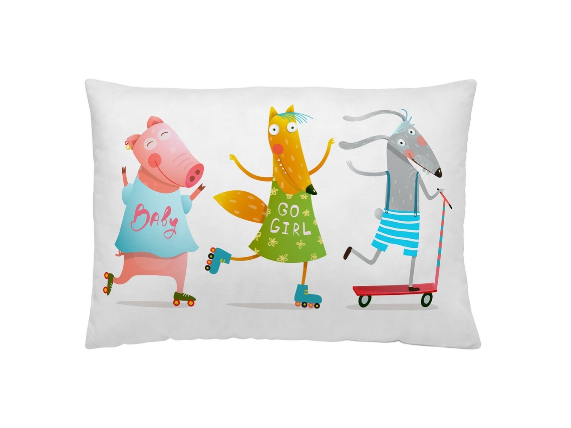 Almohada Decorativa NATURALS Cool Dude (Algodón - 50 x 30 cm)