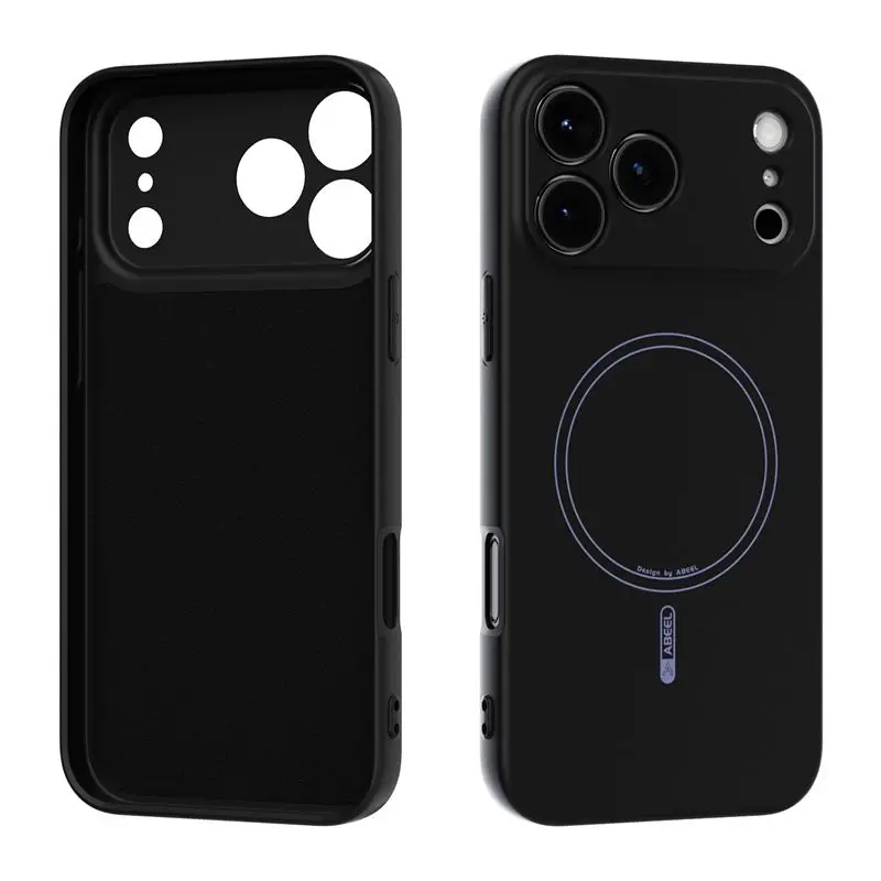(negro, Iphone 15 Pro Max) Funda Magnética De Silicona Líquida Suave Para Iphone, Resistente A Caídas, Con Carga Inalámbrica.