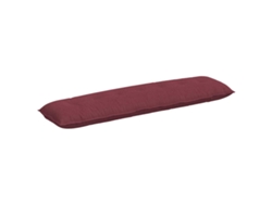Cojín De Espalda Rojo Vino 200 X 19 X 50 Cm Tela