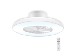 Ventilador de techo con luces LED en 3 colores.