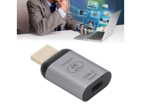 Adaptador HURRISE Type-C a 4K 60Hz ultradelgado y ligero Compatible con teléfono con tableta portátil -