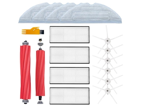 Kit de accesorios para Roborock S7 T7 T7S T7 Plus T7S Plus, repuestos, cepillo principal, filtros Hepa, cepillos laterales, paños de fregona