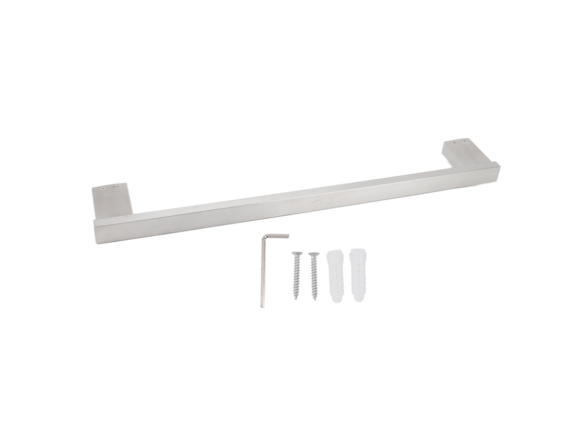 Toallero de baño cuadrado de aluminio, versátil, extensible, para el hogar, hotel y baño.