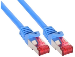 Cable de Red INLINE (RJ45 - 30 cm - Azul)