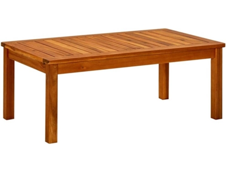 vidaXL Mesa de centro de jardín madera maciza de acacia 90x50x36 cm