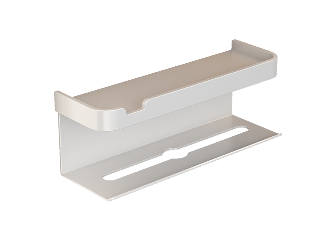 Estante de pared de aluminio para portarrollos de papel higiénico de baño