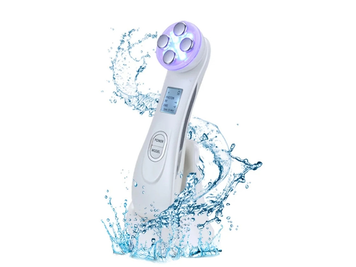 Masajeador facial Yizhood Lsm M001 para rostro y cuello, color blanco