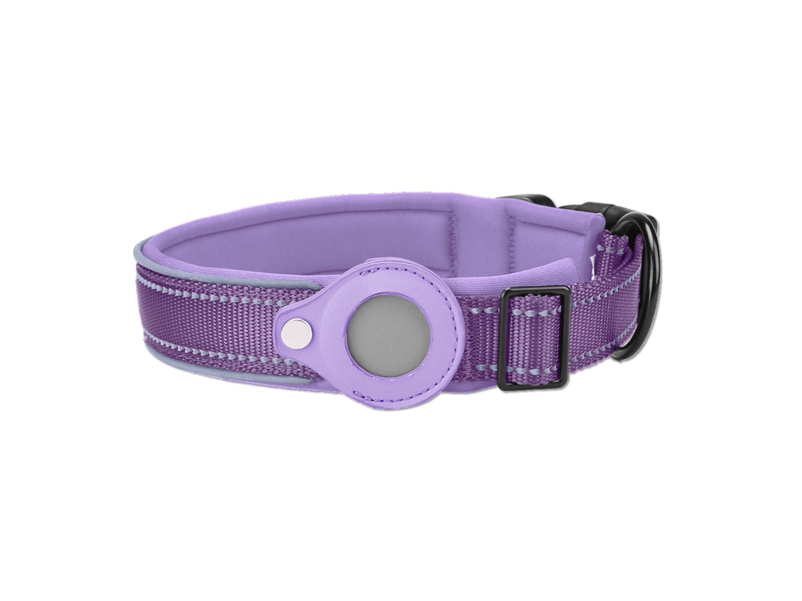 Es Compatible Con Los Collares Para Mascotas Airtag E Incluye Una Función De Localización Para Evitar Pérdidas Y Una Tira Reflectante. La Ta