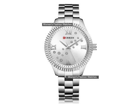 Relojes de Mujer Relojes de Pulsera de Mujer de Acero Inoxidable analógicos Elegantes de Moda Relojes Resistentes al Agua-Concha Blanca Blanca LUUC...