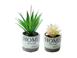 Bonsái suculento simulado, adornos creativos, plantas artificiales en maceta, 2 uds. NEVEANCE