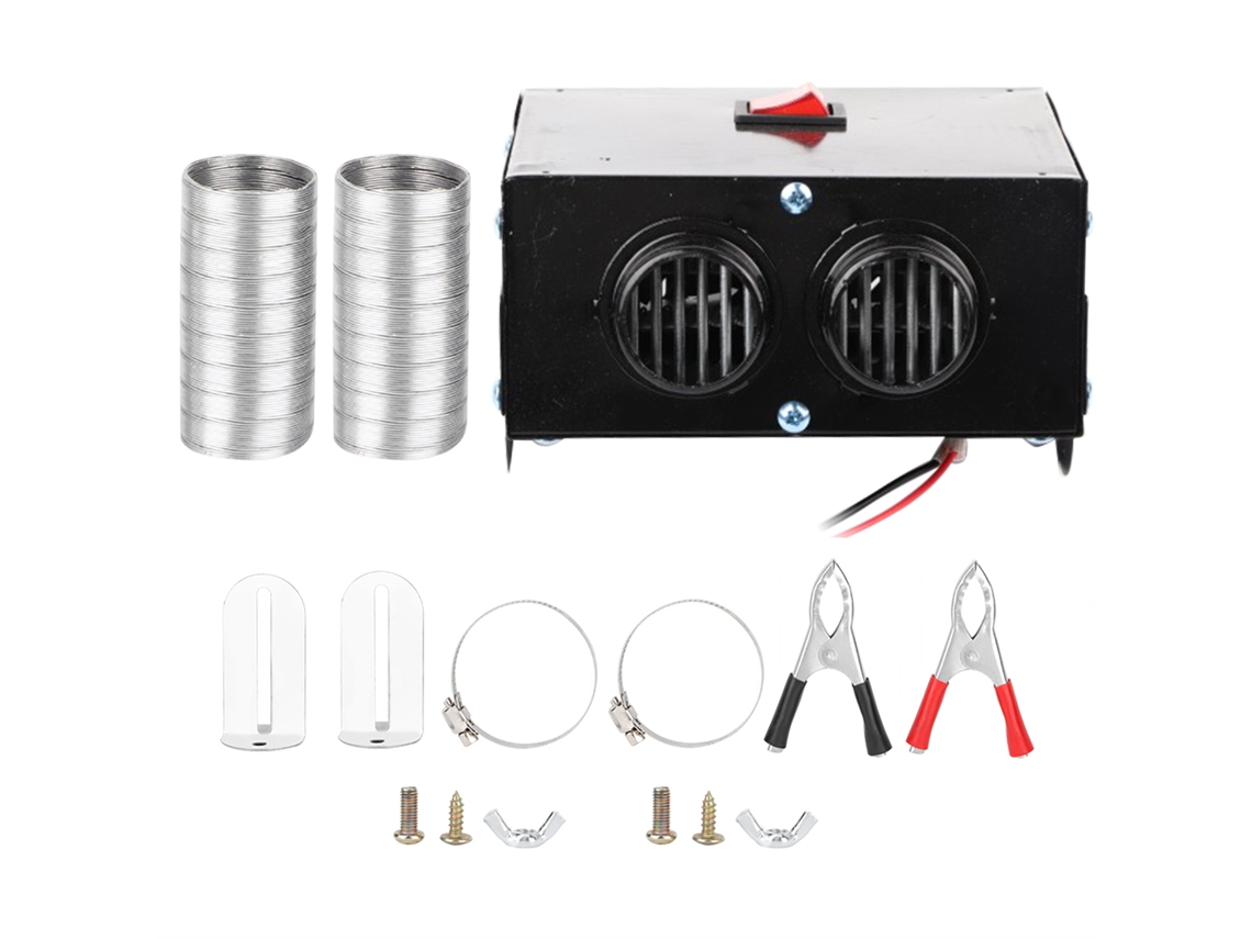 HYMNORA Aquecedor de carro de 500 W totalmente automático, purificador de ar portátil e silencioso, aquecedor, descongelador e desembaçador