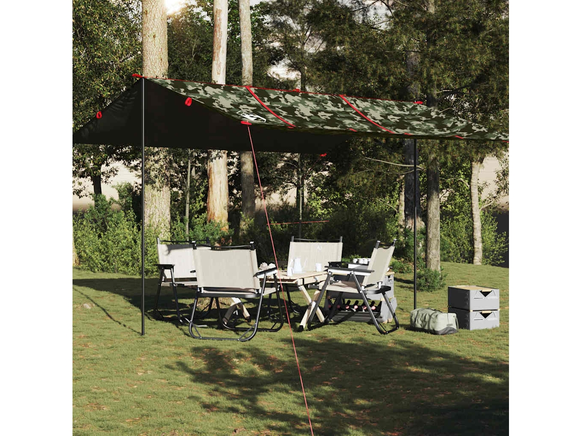 Lona De Camping Impermeable Camuflaje 451x420 Cm