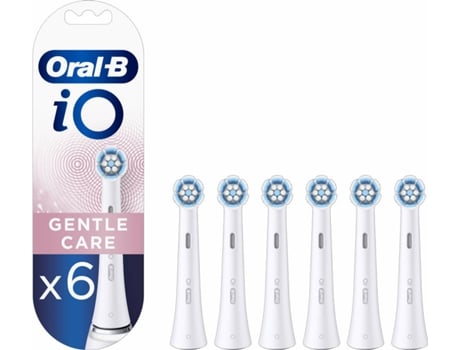 Cabezales de Recambio de Cepillo Eléctrico ORAL B iO Gentle Care Blanco (6 unidades)