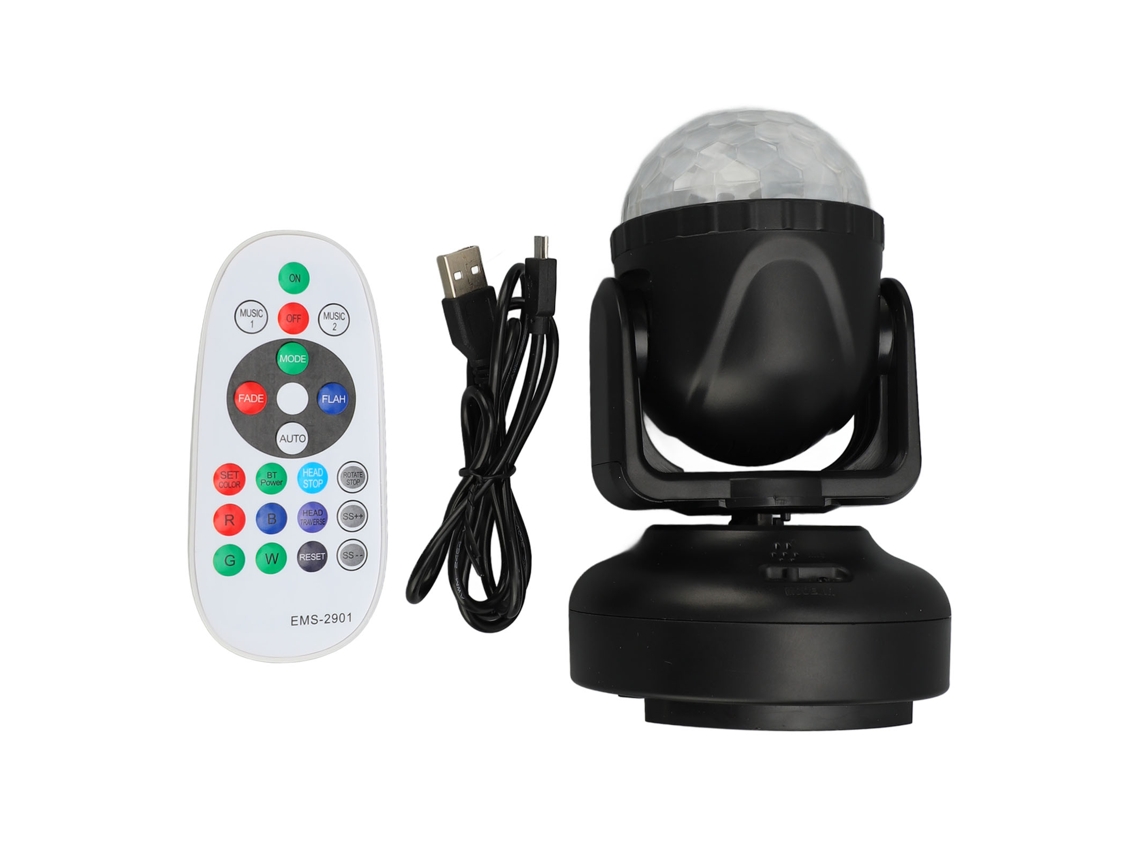 Bola De Luces Led Giratoria 16 En 1 Para Fiestas Con Control Remoto Bluetooth Para Ktv, Bares, Hogar, Cumpleaños, Halloween, Navidad.